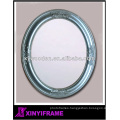 round wood wall mirror frame for home decoration